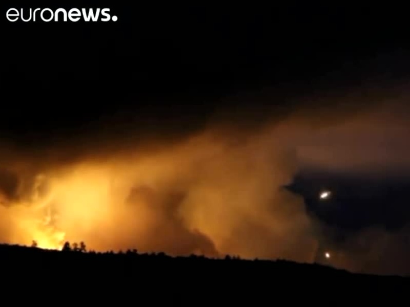 Munitionslager in Itschnja brennt